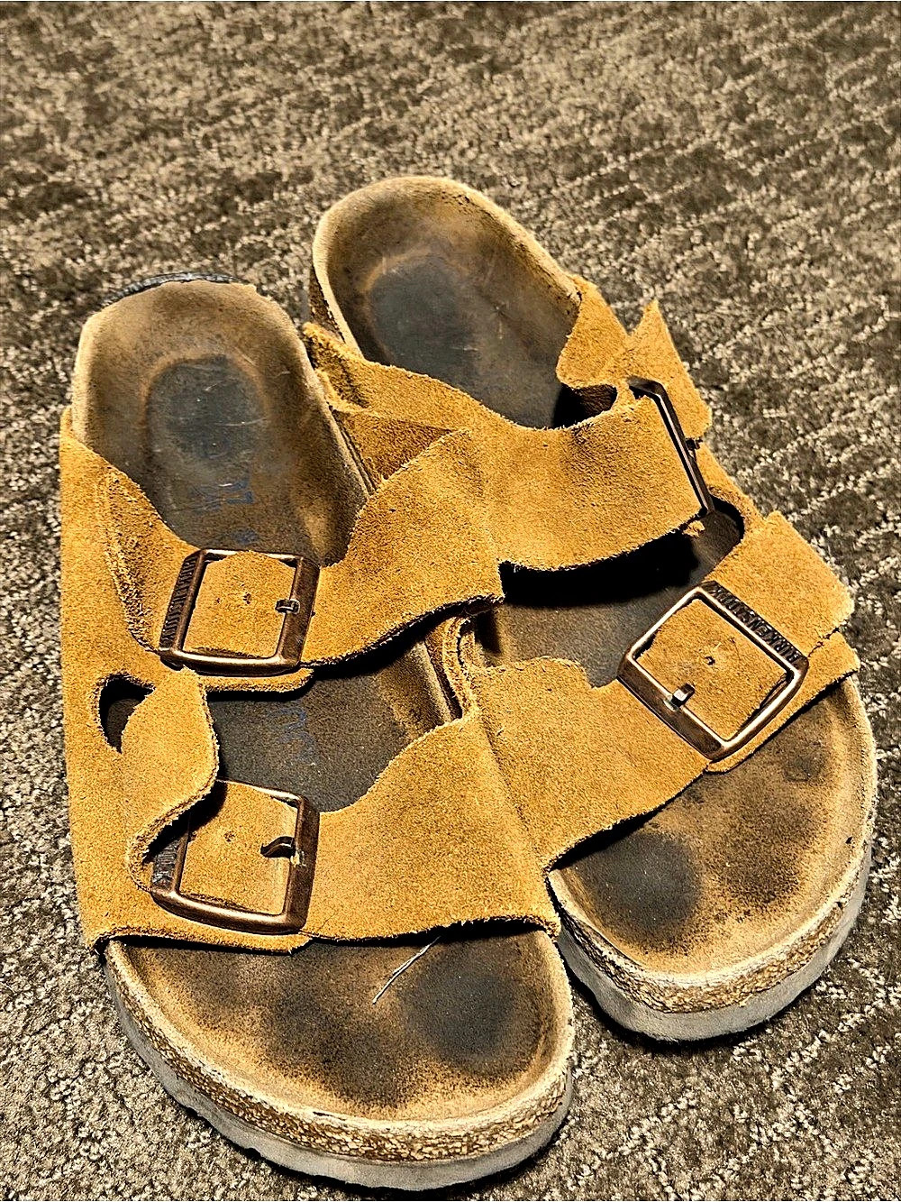 Birkenstock Arizona Soft Footbed Suede Brown Sandals